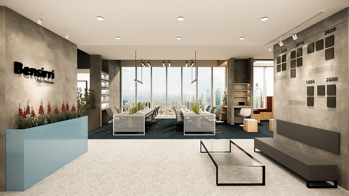 Open Office in Kuwait with City Views — image 1
