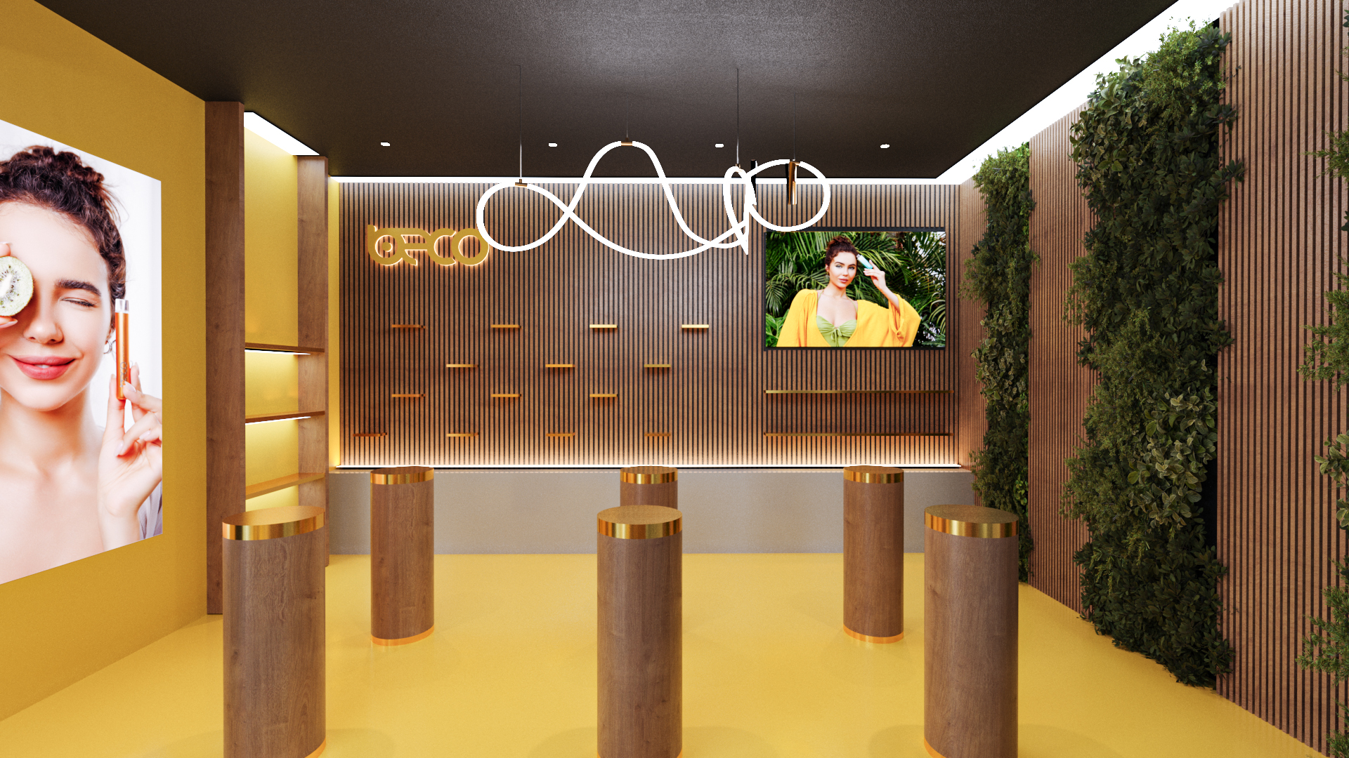 Bridging Style and Communication: Modern Showroom and Social Space Design — image 1