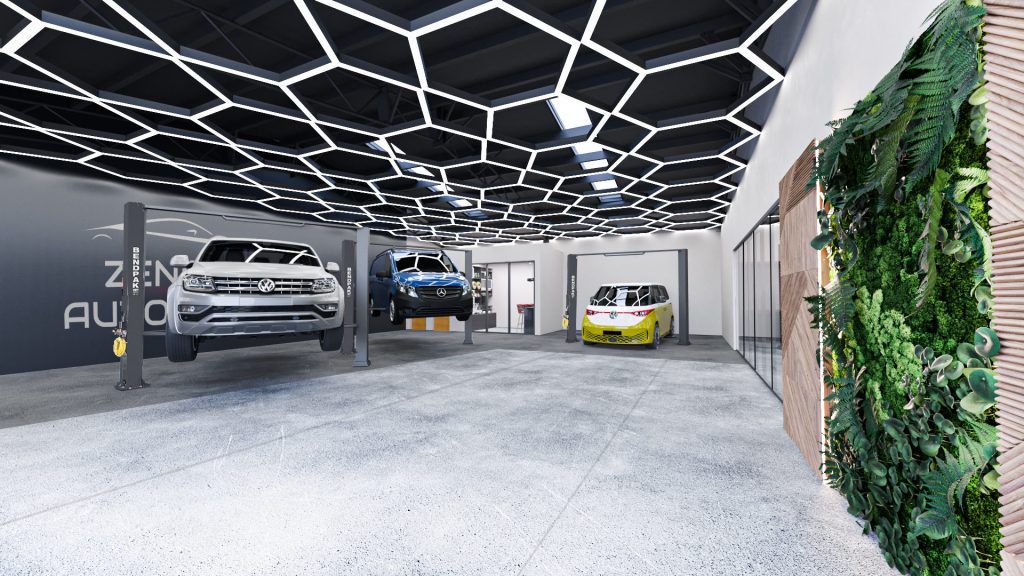 Car Workshop and Accessories Showroom